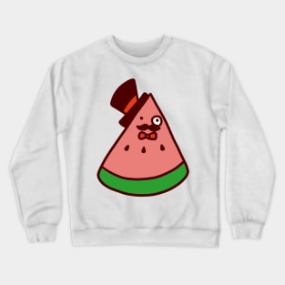 Mustache Watermelon Crewneck Sweatshirt